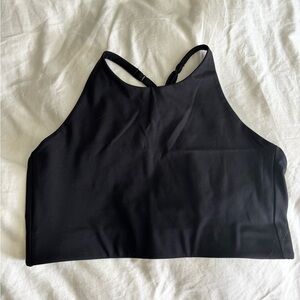 High neck sports bra